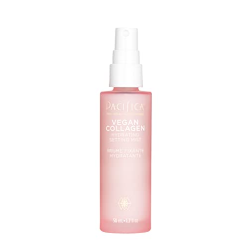 Pacifica Beauty | Vegan Collagen Makeup Setting Spray | Lightweight Hydrating Mist | Vitamin C + Cucumber Extract | Fresh, Dewy