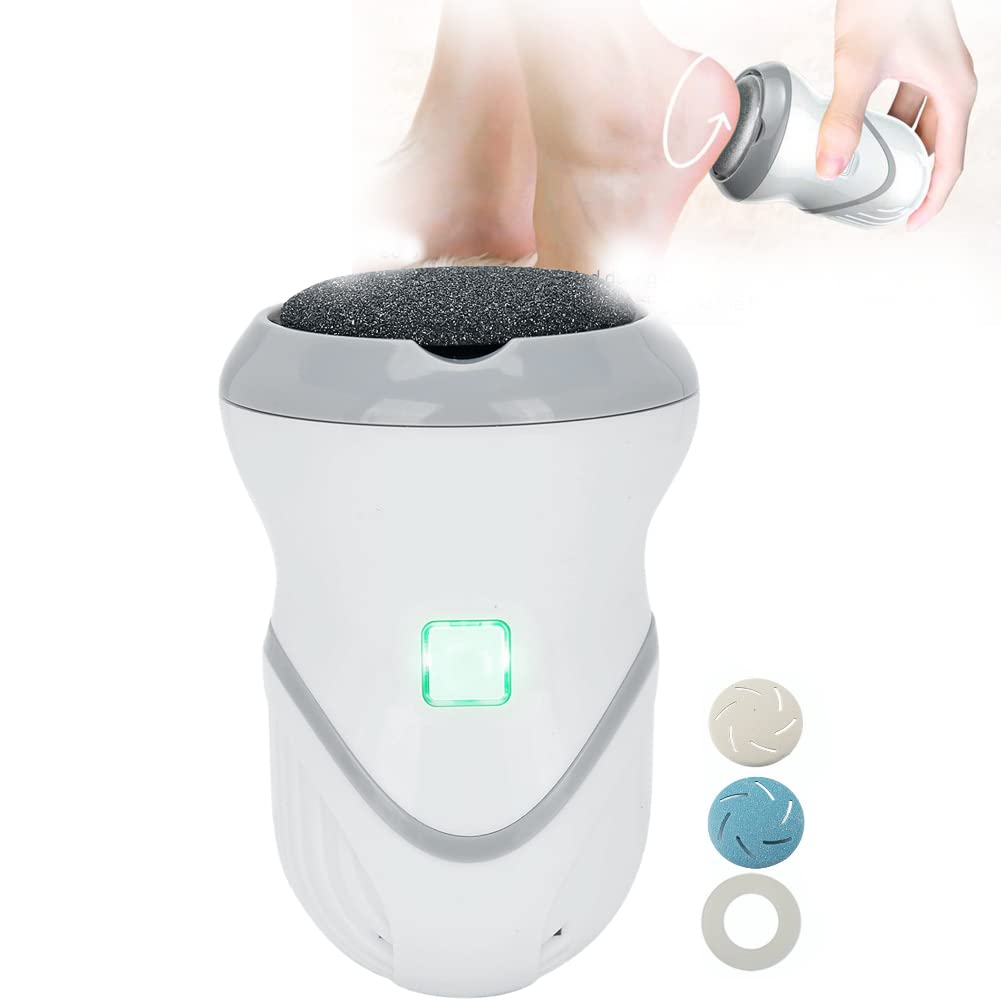 Electric Foot Callus Remover, Professional Pedicure Tools,Portable Electronic Foot File,Waterproof Foot Scrubber File, Vacuum Ad