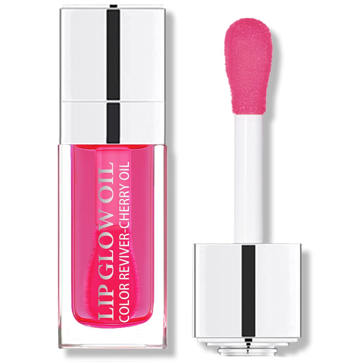 Hydrating Plumping Lip Oil Lip Gloss Lip Balm Lip Care Transparent Toot Lip Oil, Tinted Sheer Color Liquid Lip Oil Moisturizing