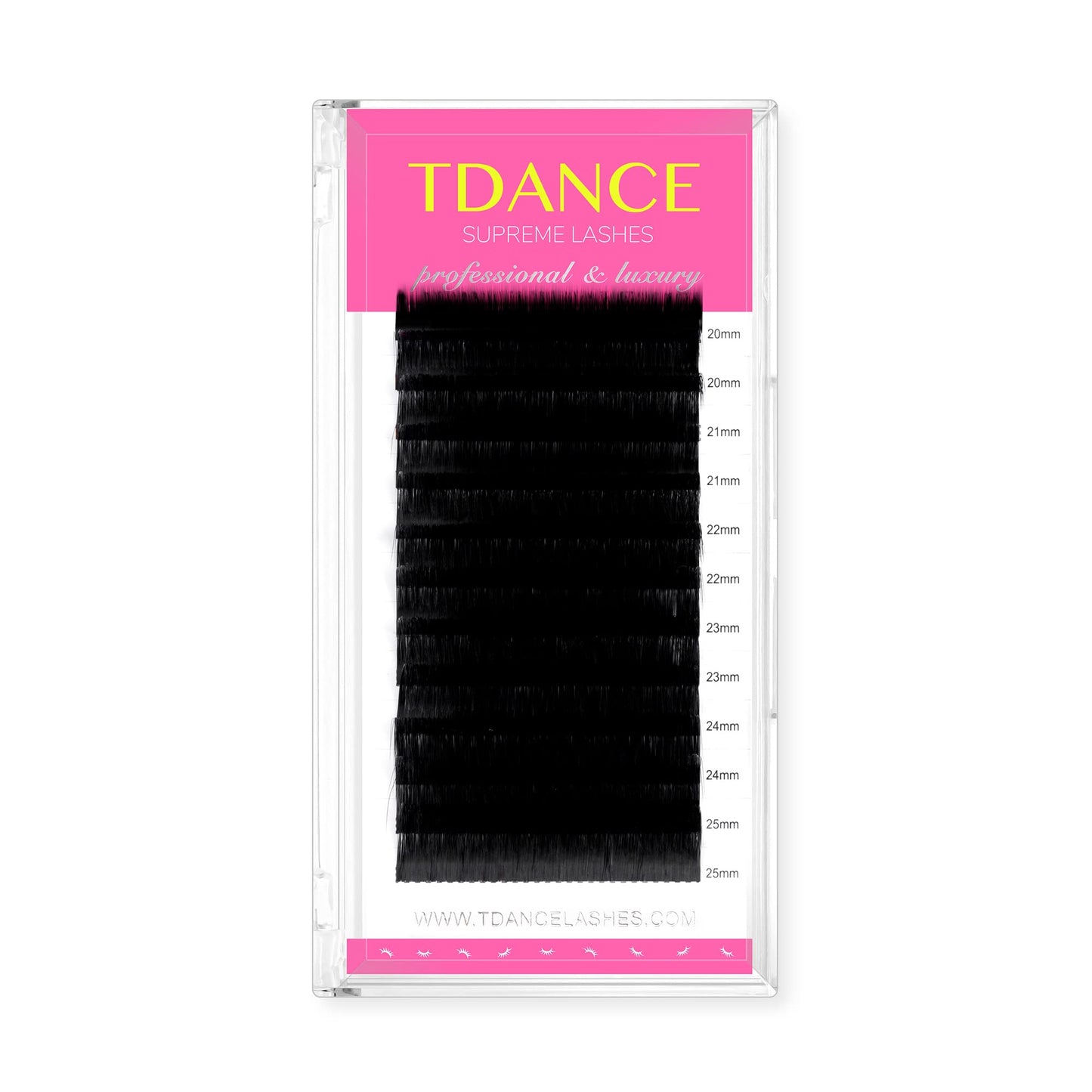 Tdance Premium D Curl 0.05Mm Thickness Semi Permanent Individual Eyelash Extensions Silk Volume Lashes Professional Salon Use Mi