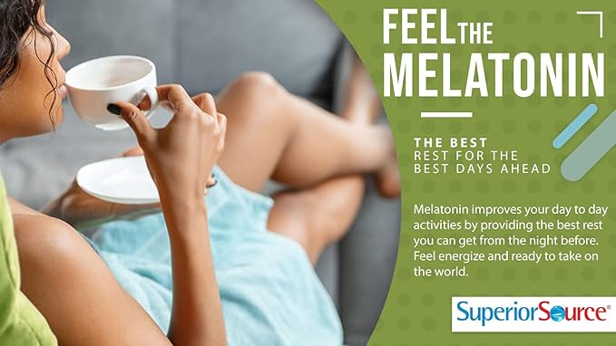 Superior Source Melatonin 3 mg - Healthy Sleep Support Supplement for Adults - Melatonin Formula with Chamomile Aids Relaxation & Restful Sleep - 60 Sublingual Dissolving Tablets