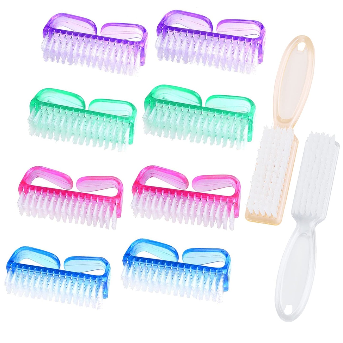 Handle Grip Nail Brush, Nail Cleaning Brushes Pedicure Scrubbing Tool, Toes Fingernail Brush Scrub Cleaner Kit For Men And Women