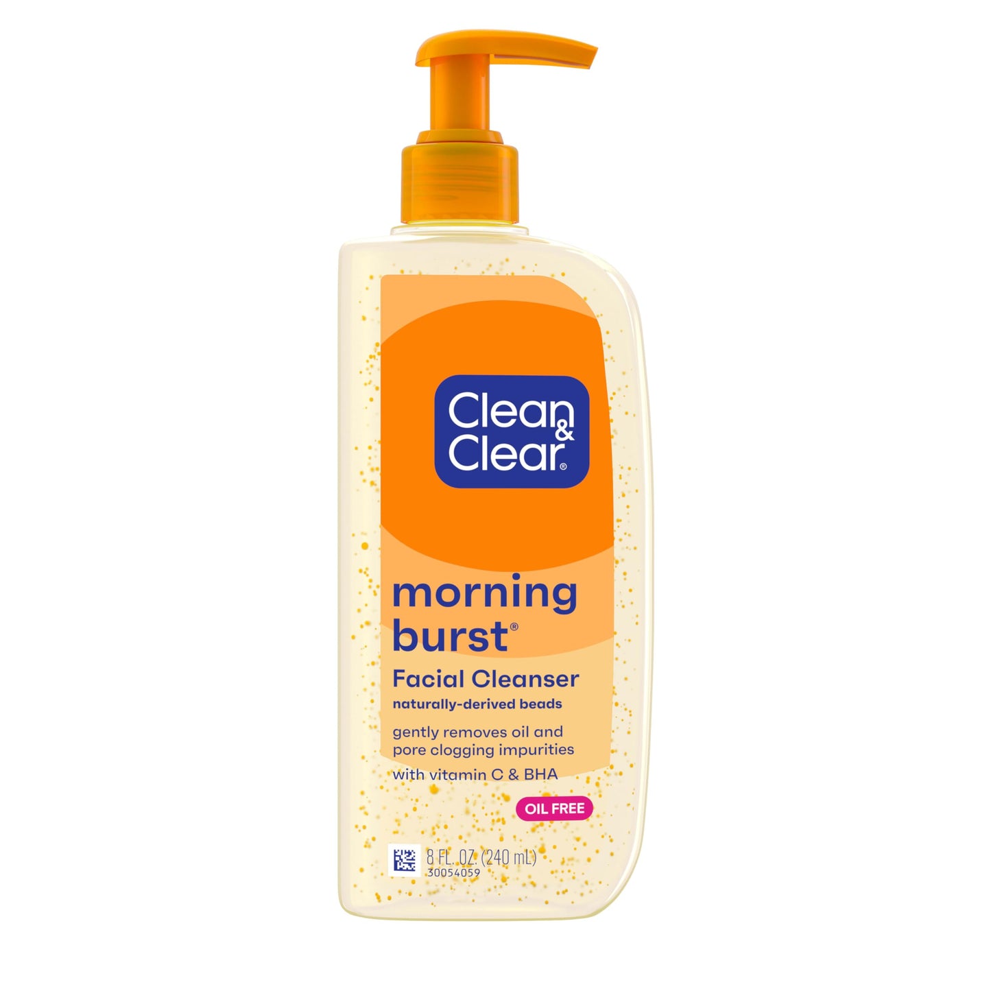 Clean & Clear Morning Burst Oil-Free Facial Cleanser With Vitamin C & Bha, Daily Nourishing Face Wash Gently Cleanses To Remove