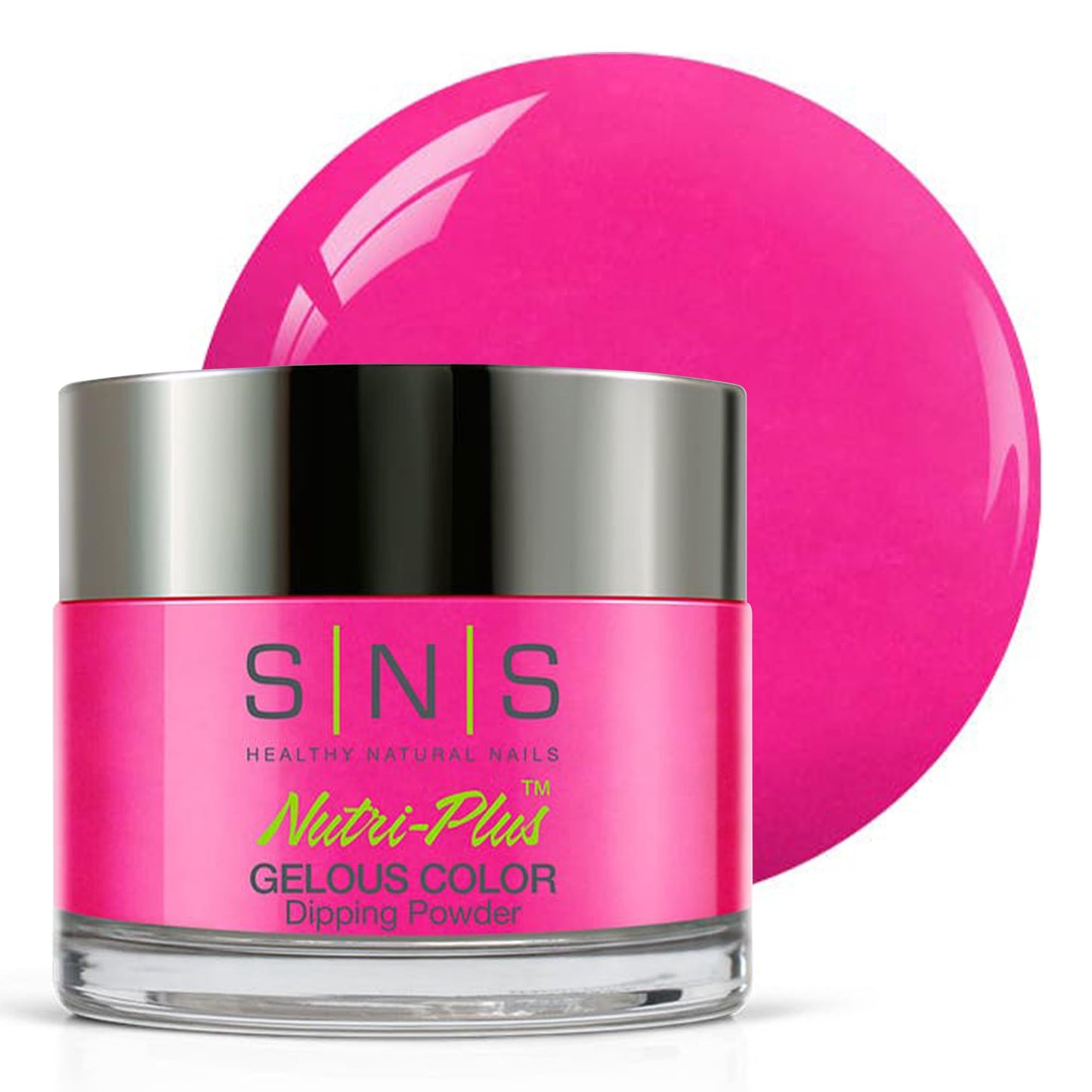 Sns Nail Dip Powder, Gelous Color Dipping Powder - Beach Hair (Pink/Magenta, Cream) - Long-Lasting Nail Color - Low-Odor & No Uv