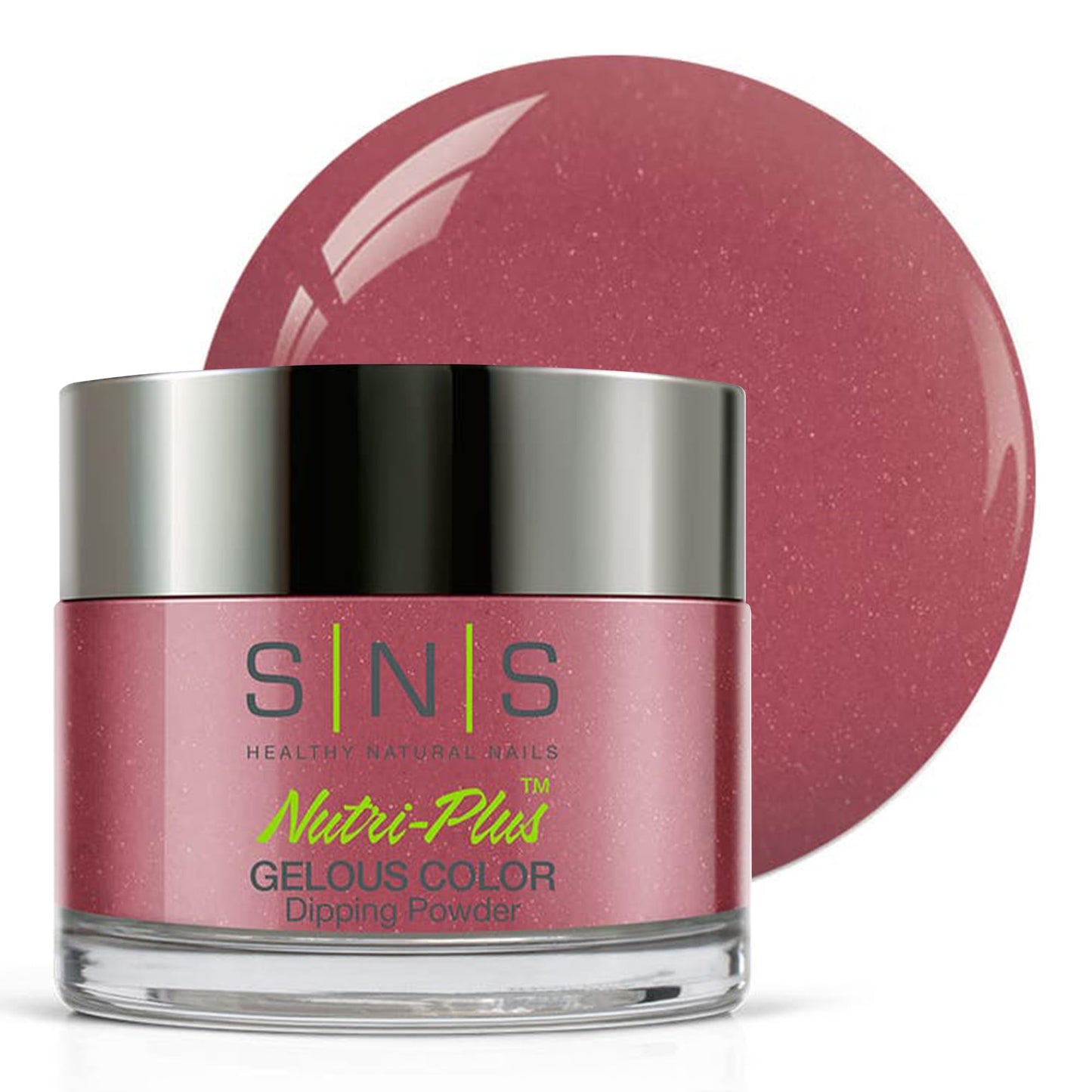 Sns Nail Dip Powder, Gelous Color Dipping Powder - Peach Daiquiri (Pink/Mauve, Shimmer) - Long-Lasting Dip Nail Color Lasts 14 D