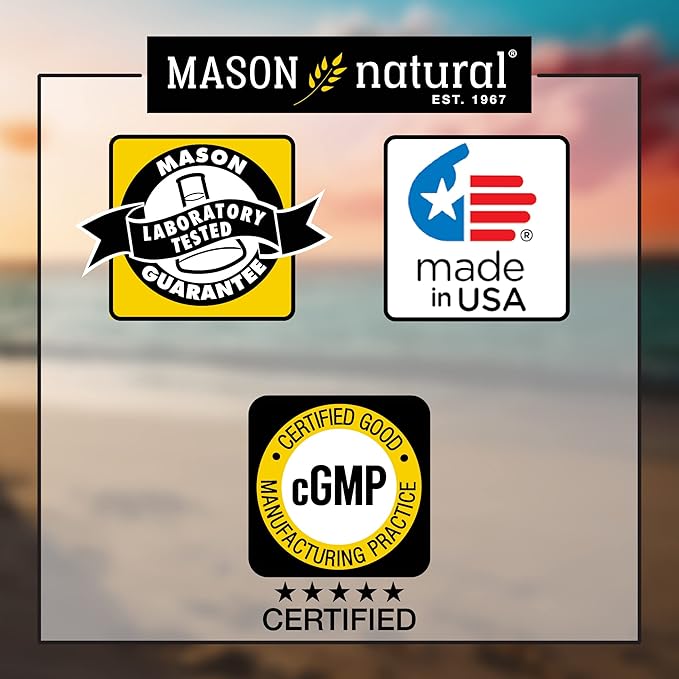 Mason Natural Selenium 200 mcg - Antioxidant Supplement for Immune Support & Prostate Health, Essential Trace Mineral, 60 Tablets