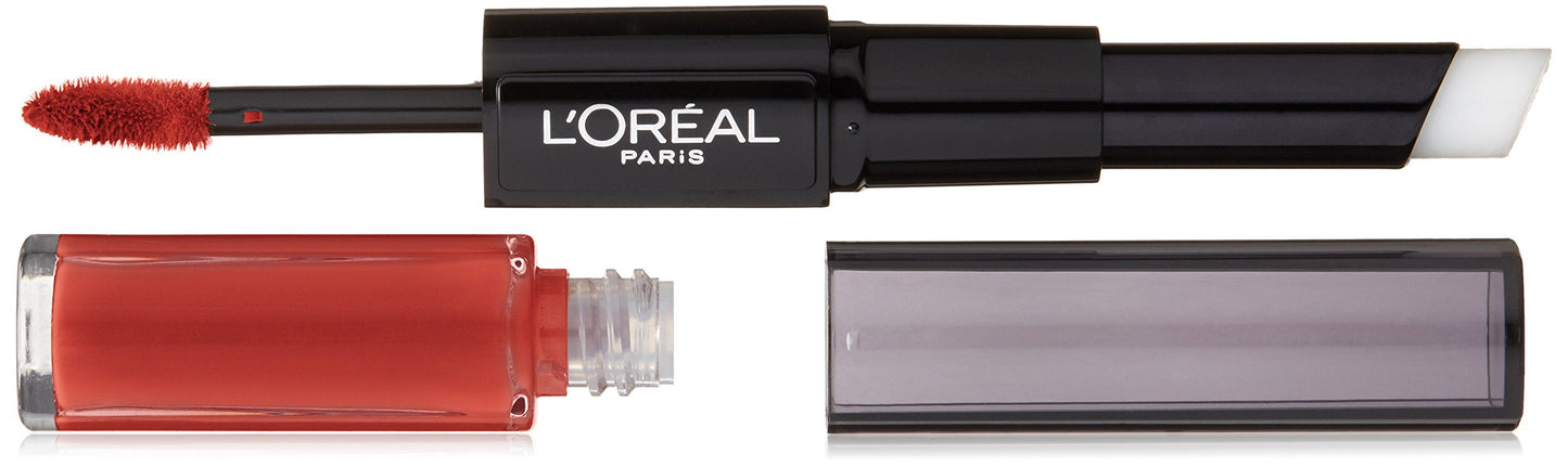 L'Or Al Paris Infallible Pro Last 2 Step Lipstick, Incessant Russet, 1 Fl. Oz.