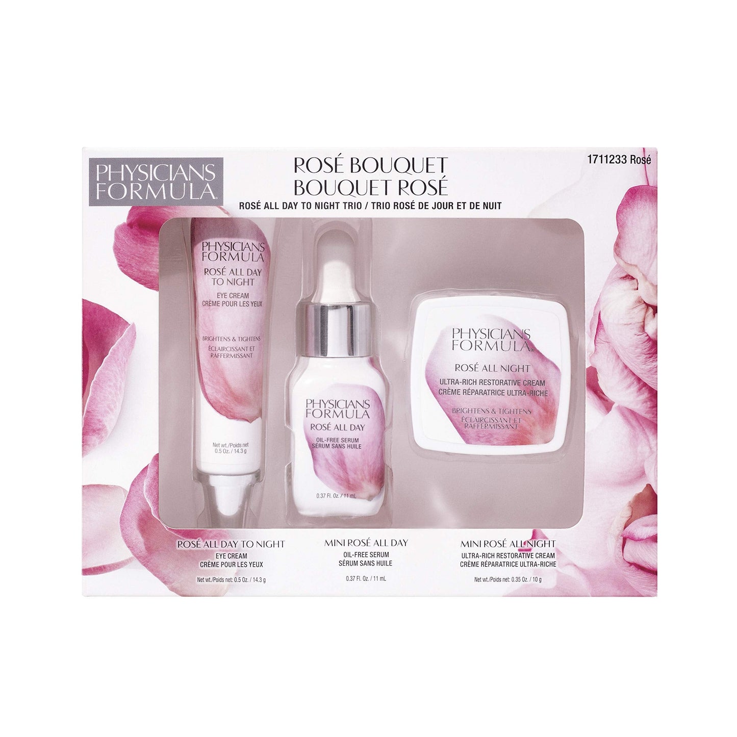 Physicians Formula Ros All Day Makeup Set Skin Care Kit, For Dark Circles Under Eyes, Puffiness, Anti Aging, Antioxidants Anti