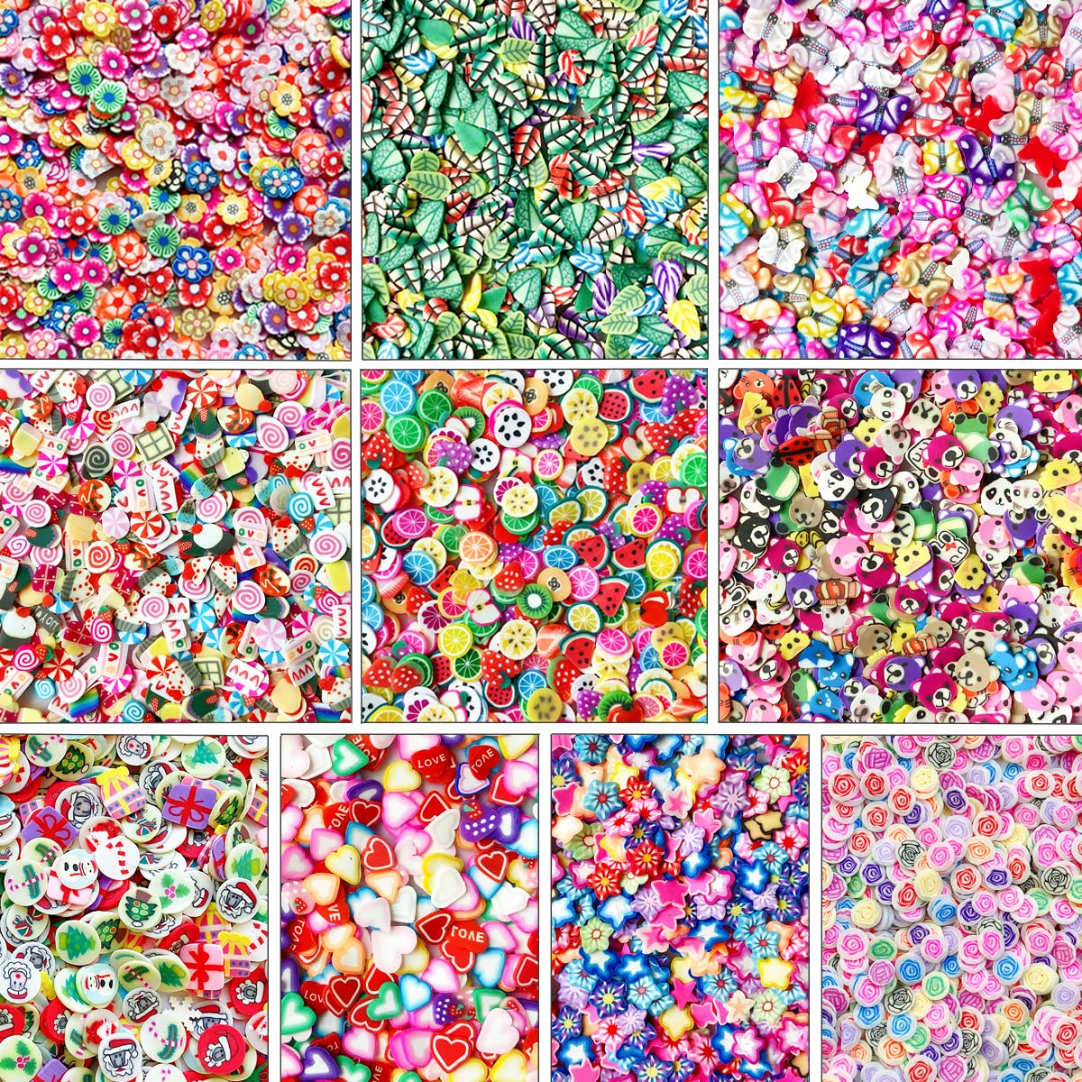 Ehope Polymer Clay Slices Nail Art Slices Fruits Slices Polyme Slices Diy Fruit Nail Art Supplies Making Kit Decoration Arts Cra