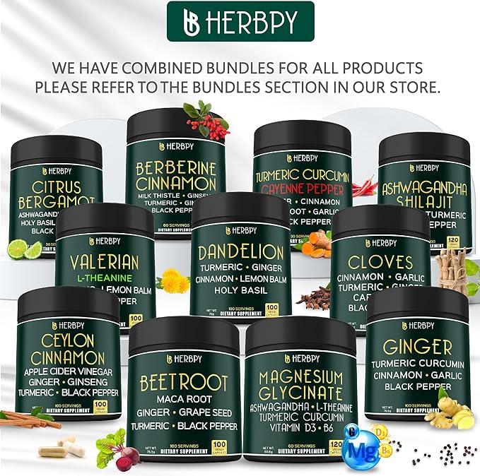Bundle 7in1 Cloves Supplement & 6in1 Premium Ceylon Cinnamon Supplements - Support Immune, Digestion Health and Body Balance