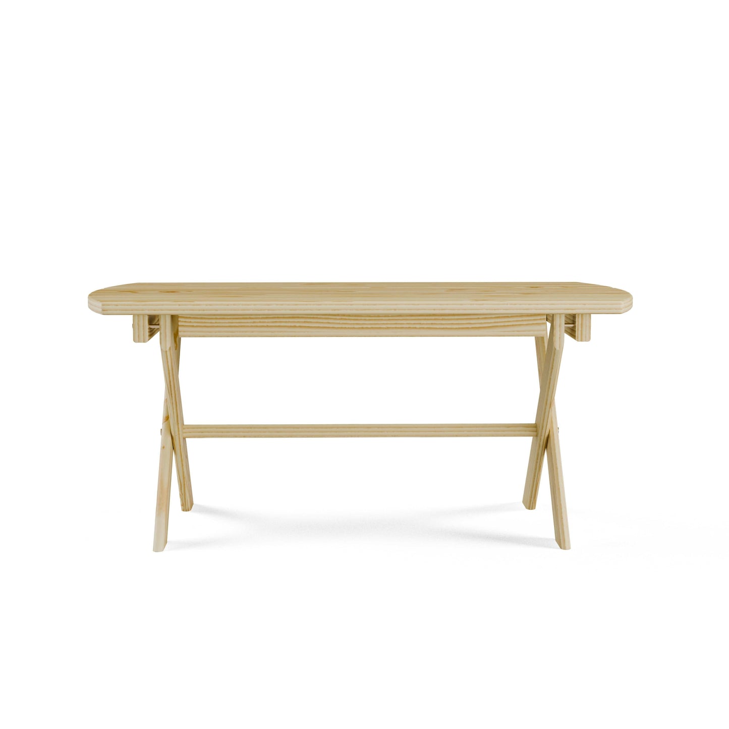 Keystone Amish Co. Folding Oval Coffee Table, unfinished