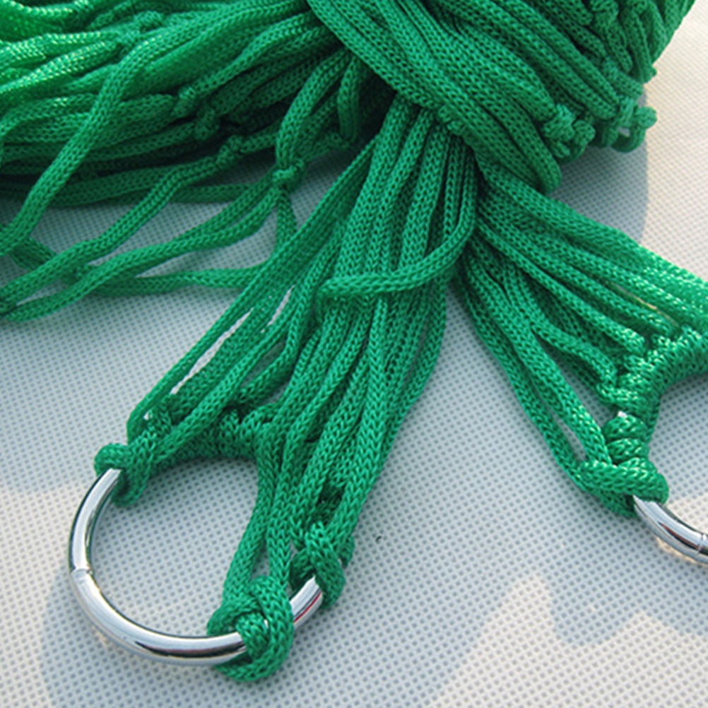 Worgeous 1Pcs Green Nylon Hammock for Camping with Swing Sleeping Function Outdoor Leisure 94x31x0.2in