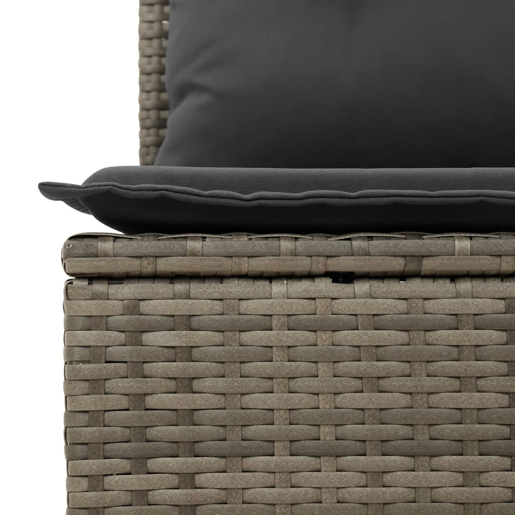 vidaXL Garden Sofa Set Grey