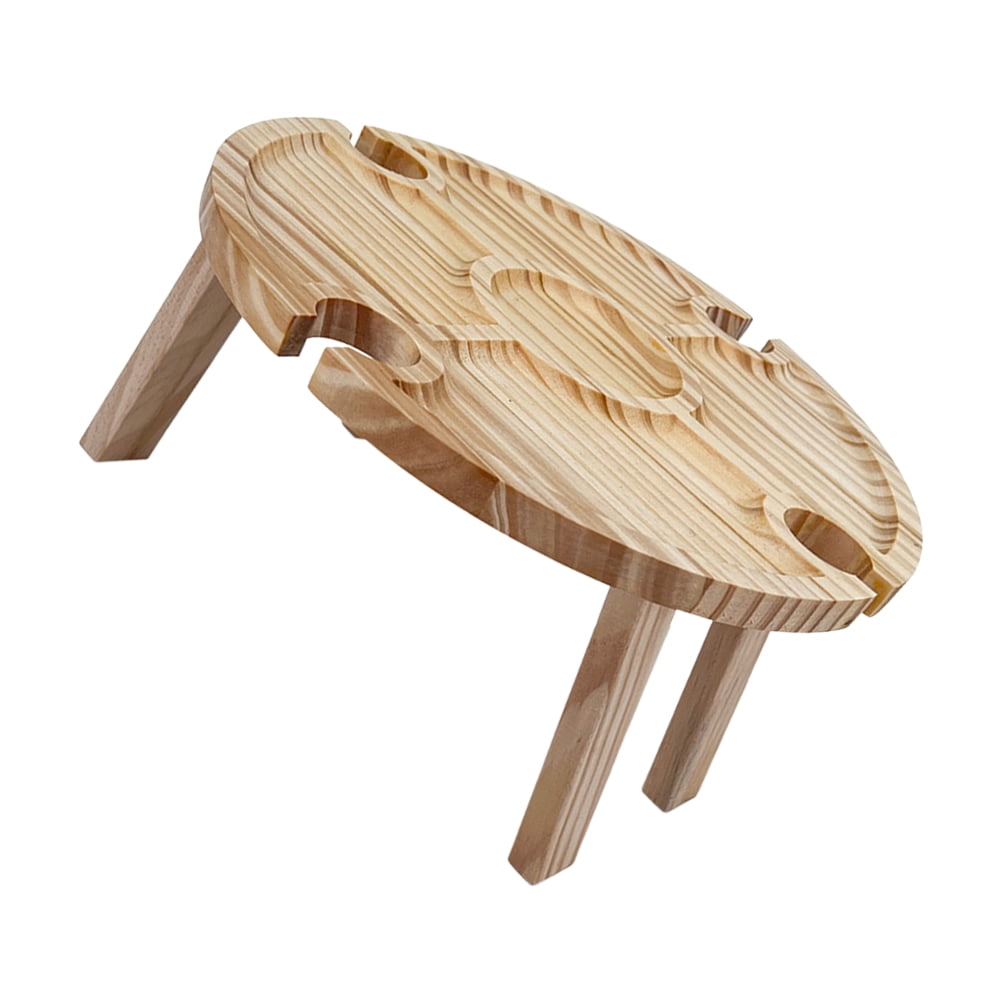 Tineasur Portable Picnic Table Picnic Table Wood 1Pcs for Travel
