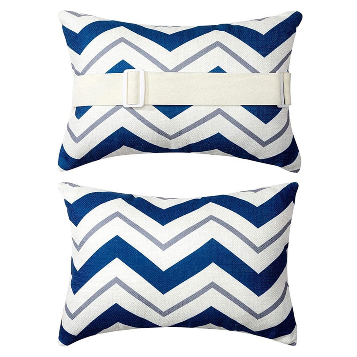Kcavykas Savings Outdoor Chaise Lounge Waterproof Pillow Cover, Striped Headrest Cushion, Removable Cushion Core Pillow Fast-Selling Limited-Time Deals