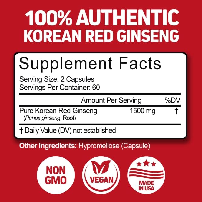 Herbtonics Liver Cleanse Detox & Repair Formula - 20+ Herbs: Milk Thistle, Artichoke Extract, Silymarin & Dandelion - Korean Red Panax Ginseng 1500mg - High Potency Ginseng for Energy for Men & Women