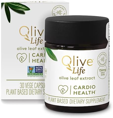 COMVITA Olive Leaf Extract Vegetable Capsules, Natural, high Strength oleuropein & polyphenols, 30 Count