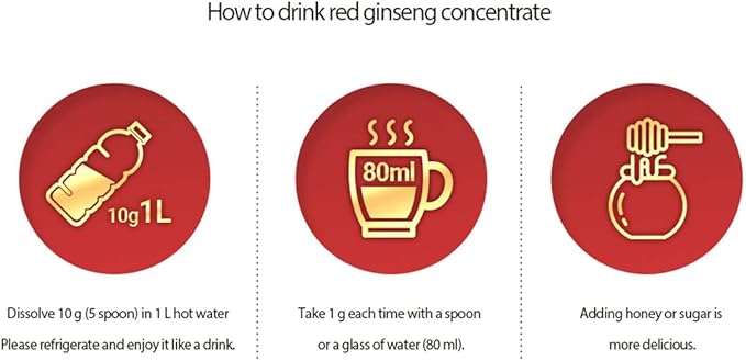 Gangwoninsam] Korean Red Ginseng Extract Gold 120g / 4.23 fl. oz – New Package Design, Contains 100% Pure Korean 6-Year-Old Red Ginseng Root Extract
