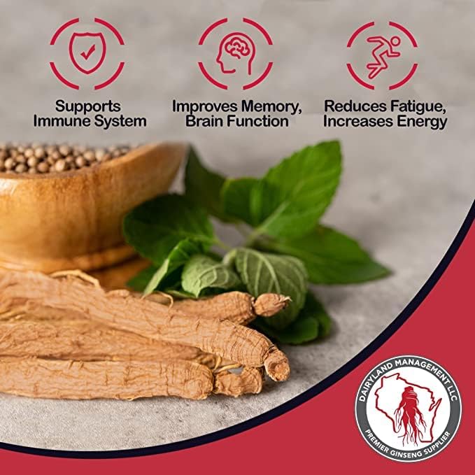 Red Panax Ginseng Root - 8 oz Pack of Korean Panax Ginseng Root - Authentic Panax Ginseng - Non-GMO, Gluten Free Ginseng Root - Use Ginseng in Soup, Tea, Congee