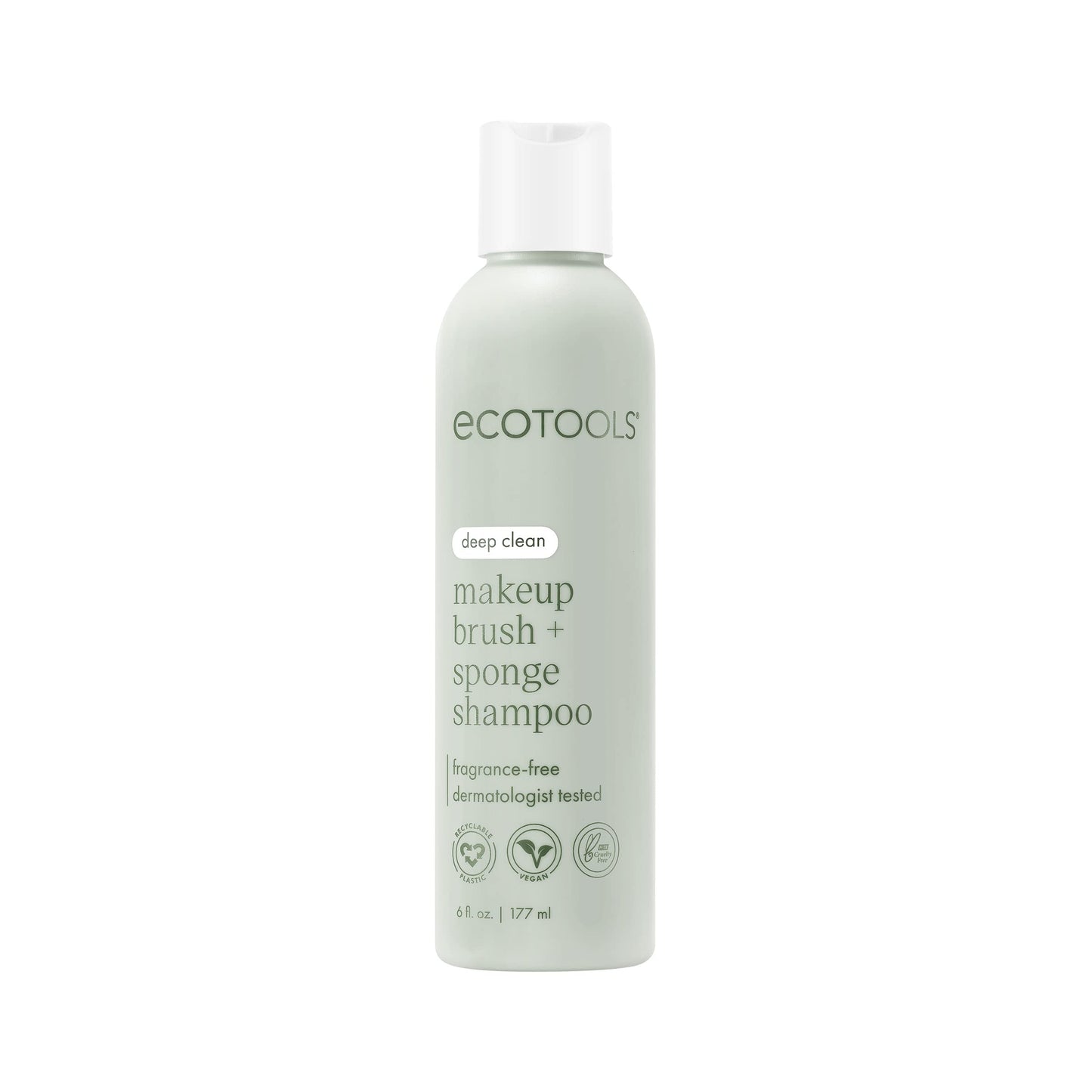 EcoTools Makeup Brush and Sponge Shampoo, Removes Makeup, Dirt, & Impurities From Brushes & Makeup Blender Sponges, Fragrance-Fr