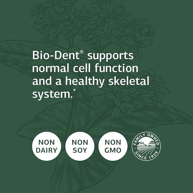 Standard Process Inc. Bio-Dent - Whole Food Supplement for Skin, Muscle, and Bone Health - Calcium, Licorice Root, Manganese, Phosphorus - 800 Tablets