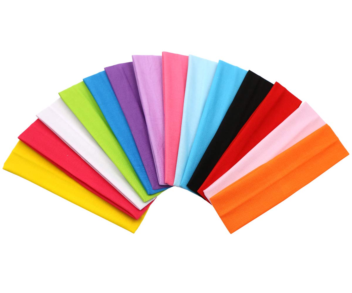 Zapire 14 Packs Women'S And Girl'S Stretchy Soft Head Wraps And Hair Accessories