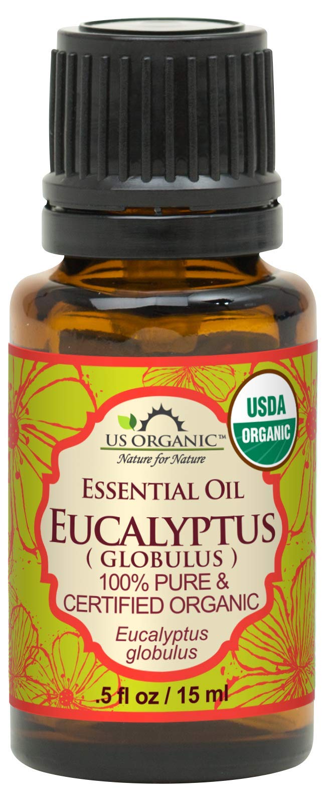 Us Organic 100% Pure Eucalyptus Essential Oil (Globulus) - Usda Certified Organic, Steam Distilled - W/Euro Droppers (More Size