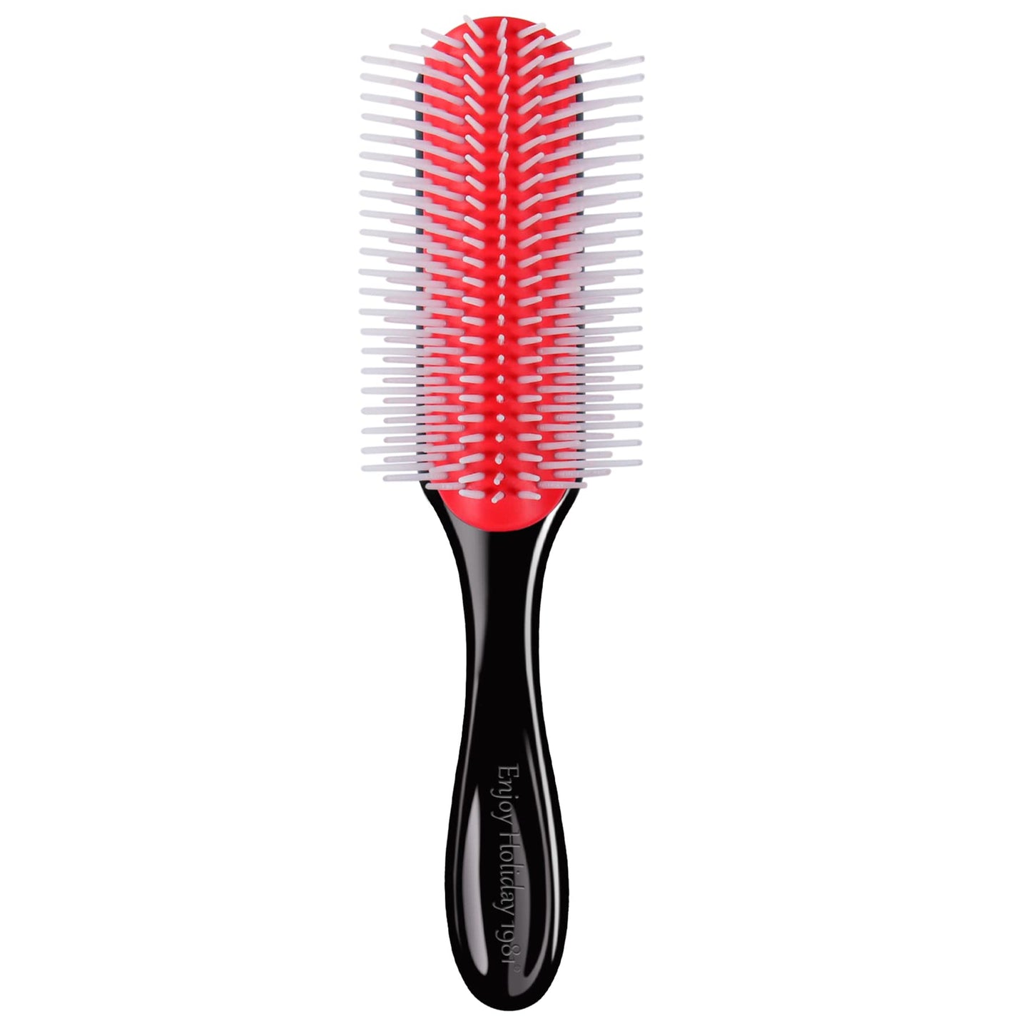 Hair Brush For Women Men Curly Wet Or Dry Hair Classic Styling Brushes 9 Row For Natural Thick Hair, Blow Separating, Shaping De