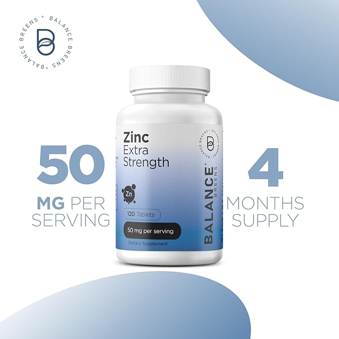 Balance Breens Pure Hyaluronic Acid 250mg with Vitamin C 50mg + Zinc 50mg Supplement Combo