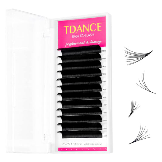 Tdance Eyelash Extension Supplies Rapid Blooming Volume Eyelash Extensions Thickness 0.05 Dd Curl 20Mm Easy Fan Volume Lashes Se