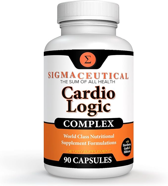 Hawthorn Extract Supplement, Olive Leaf Supplement, Garlic Extract Supplement & Hibiscus Supplement - 90 Capsules
