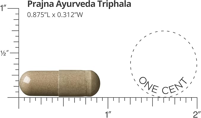 Dr. Chaudhary’s Prajna Ayurveda Triphala with Amla, Haritaki & Bibhitaki is a Rejuvenating Formula that is Traditionally used for Proper Digestion & Elimination, Vegan, Gluten-Free, Soy-Free, Organic
