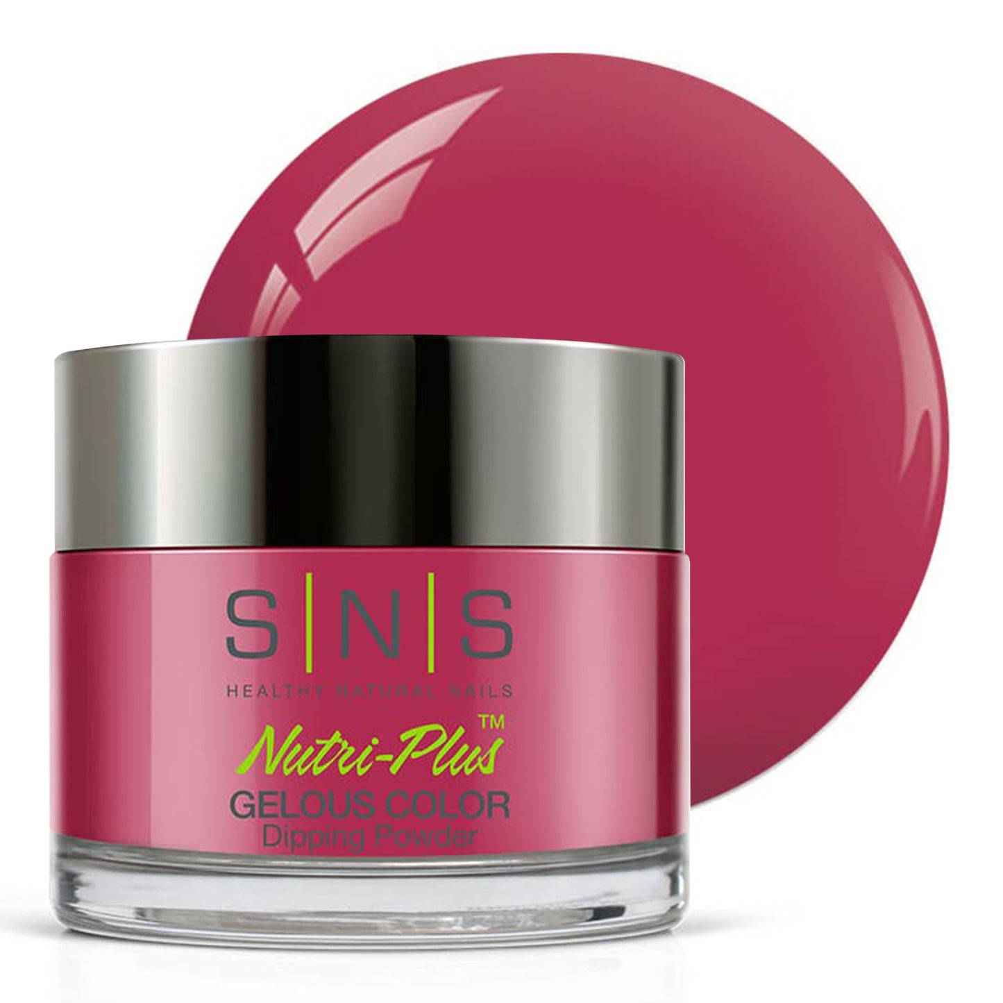 Sns Nail Dip Powder, Gelous Color Dipping Powder - Japanese Rose Delight (Red) - Long-Lasting Dip Nail Color Lasts 14 Days - Low