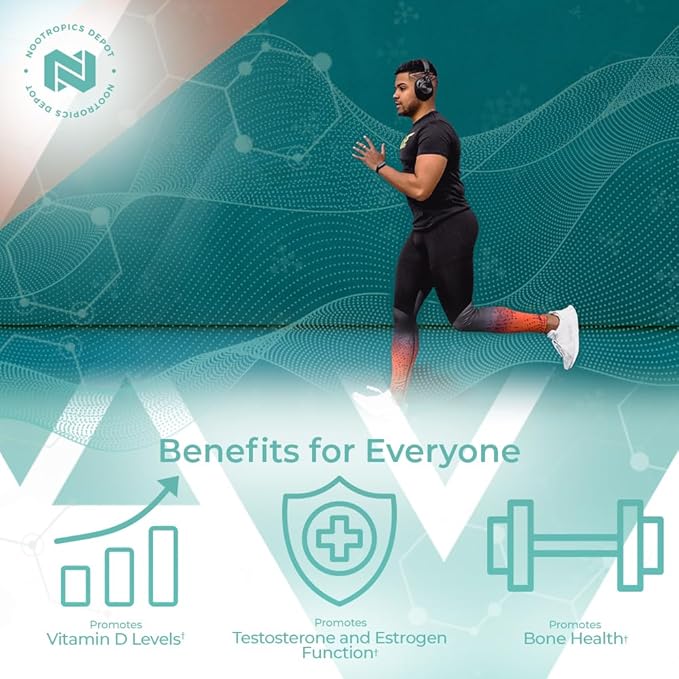 Nootropics Depot Boron Glycinate Capsules | 50mg | Delivering 6mg Elemental Boron | Testosterone, Inflammation, Immune, & Cognitive Support | 120 Count