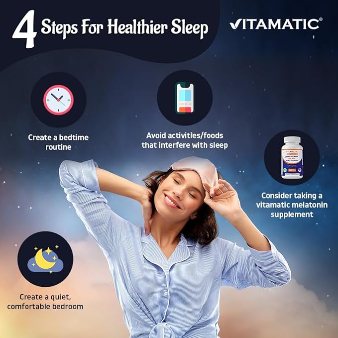 Vitamatic Melatonin 30 mg - with B6 & L-Theanine - 120 Fast Dissolve Tablets with Natural Berry Flavor (2 Tablets Dose = Melatonin 60 mg) (120 Count (Pack of 2))