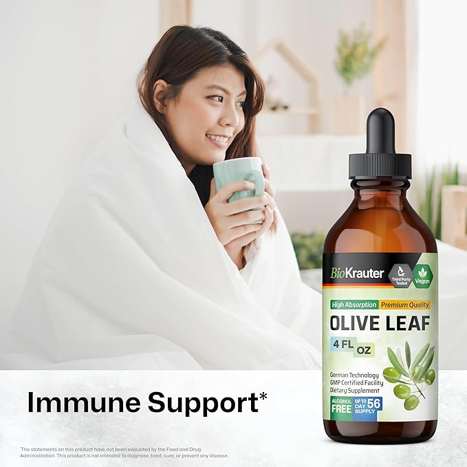 BIO KRAUTER Echinacea with Goldenseal Tincture 4 Fl. Oz. & Olive Leaf Tincture 4 Fl. Oz.
