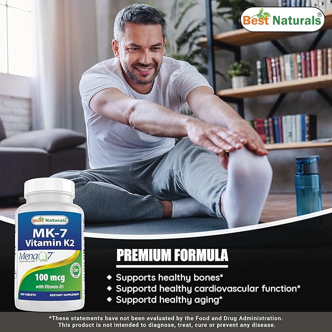 Best Naturals B-100 Complex & K2 D3 180 Tablets