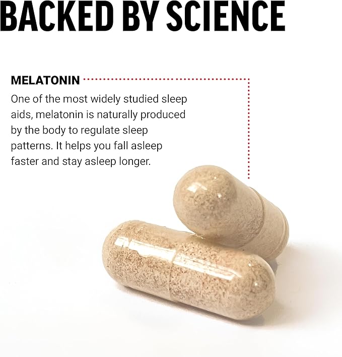 Force Factor Melatonin 5mg, Drug-Free Supplement, Vegan, Non-GMO, 60 Vegetable Capsules (Pack of 2)