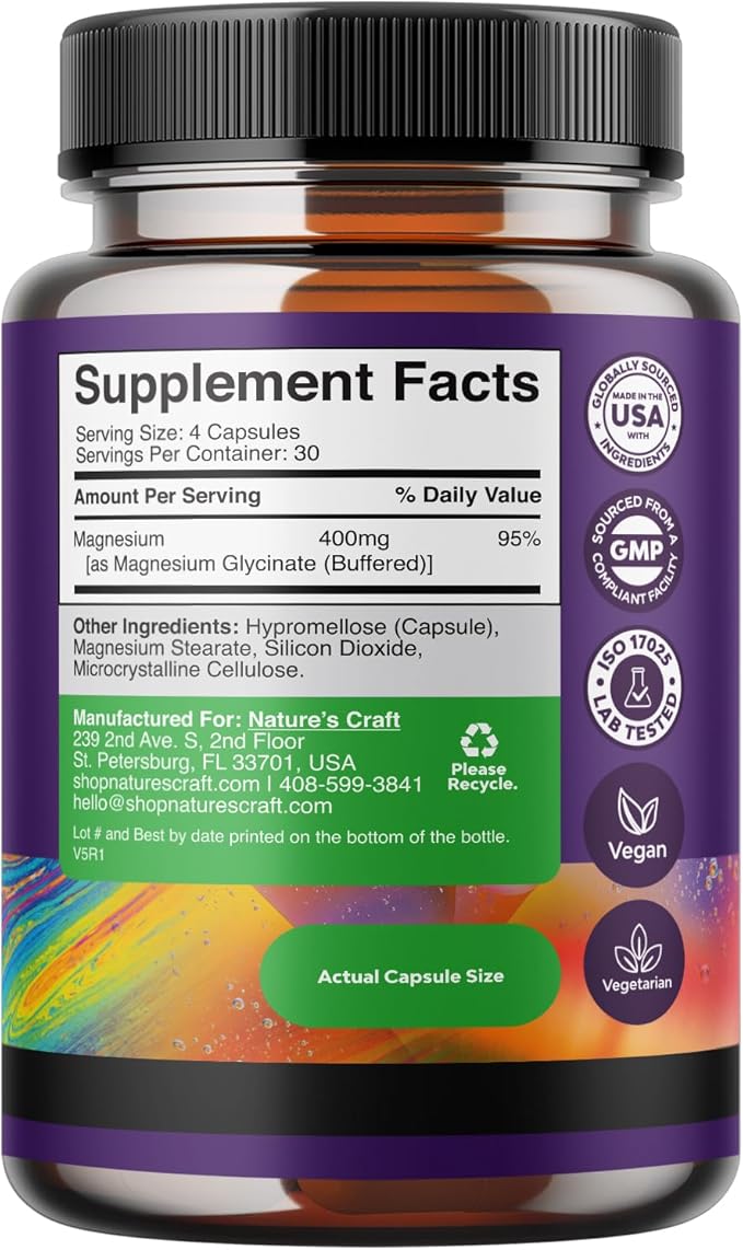 Bundle of D Mannose Capsules for Urinary Tract Health for Women Fast Acting Super Concentrated Cranberry 90ct and Pure Magnesium Glycinate 400mg Per Serving for Mood Sleep and Relaxation