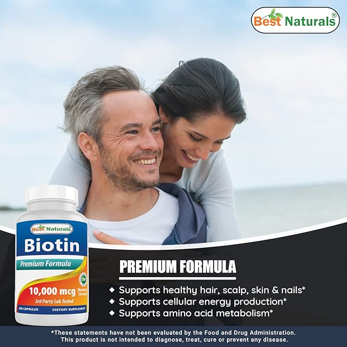 Best Naturals Biotin 10,000 Mcg & NAC - N Acetyl Cysteine 600 mg