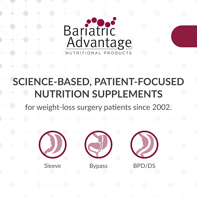 Bariatric Advantage Multi Formula without Iron, High Potency Daily Multivitamin for Bariatric Surgery Patients with 22 Essential Vitamins and Nutrients - 180 Capsules
