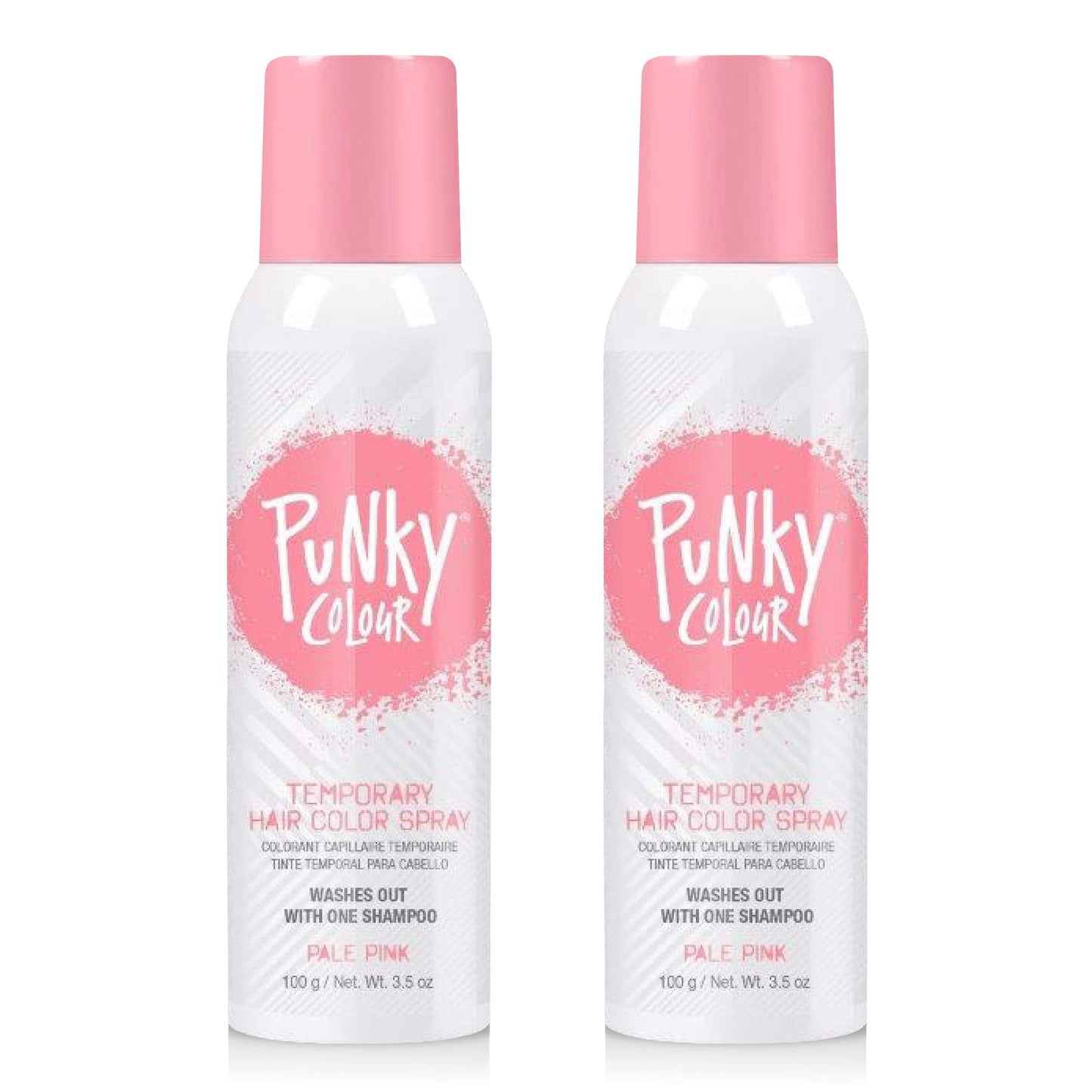 Punky Pastel Temporary Hair Color Spray, Pale Pink, 3.5 Oz, 2-Pack