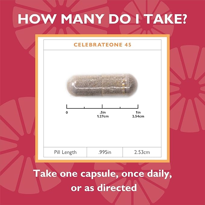 Celebrate Vitamins CelebrateONE 45, 45mg Iron - One A Day Bariatric Multivitamin, Essential Vitamins & Minerals - Gastric Bypass & Sleeve Gastrectomy Supplement (30 Capsules)