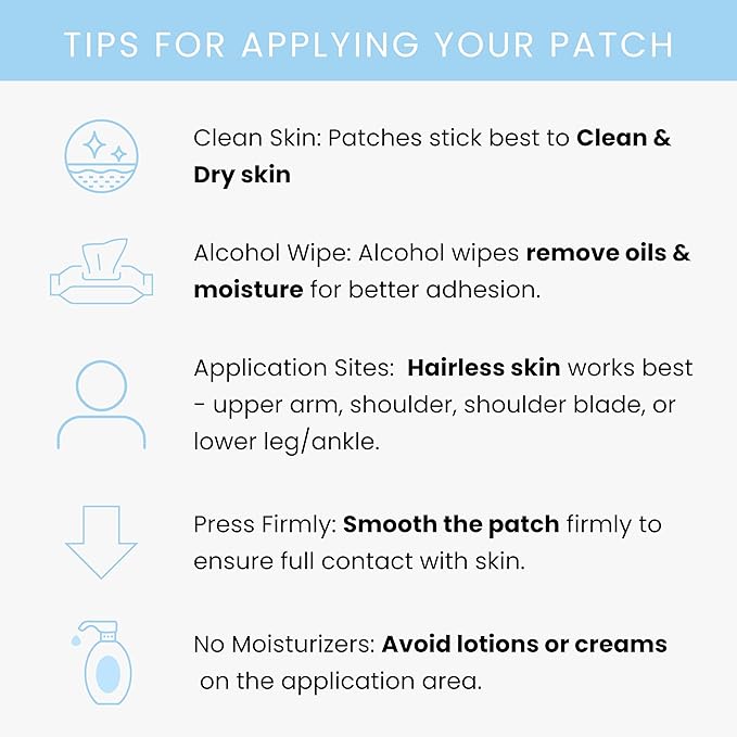 Immunity Patches - 30 Topical Immune Patches Containing Vitamin C, Zinc, Echinacea Extract & Ginkgo Biloba, Lasts 24 Hours