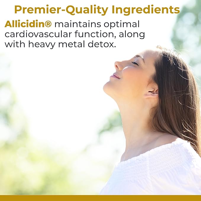 Premier Research Labs Allicidin - Garlic Allicin Supplement, Garlic Supplements, Garlic Pills, Allicin Extract, Garlic Extract, Odorless Garlic Capsules, Immune Support - 60 Vegetarian Capsules