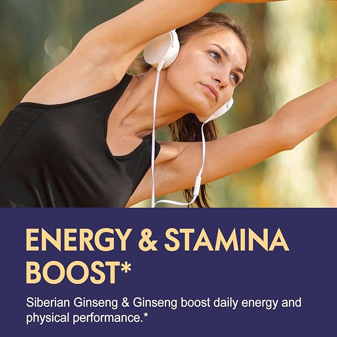 Siberian Ginseng Liquid Drops, Natural Herbal Extract for Powerful Adaptogen Blend, Energy & Stamina Boost & Immune Support. 2oz-Original