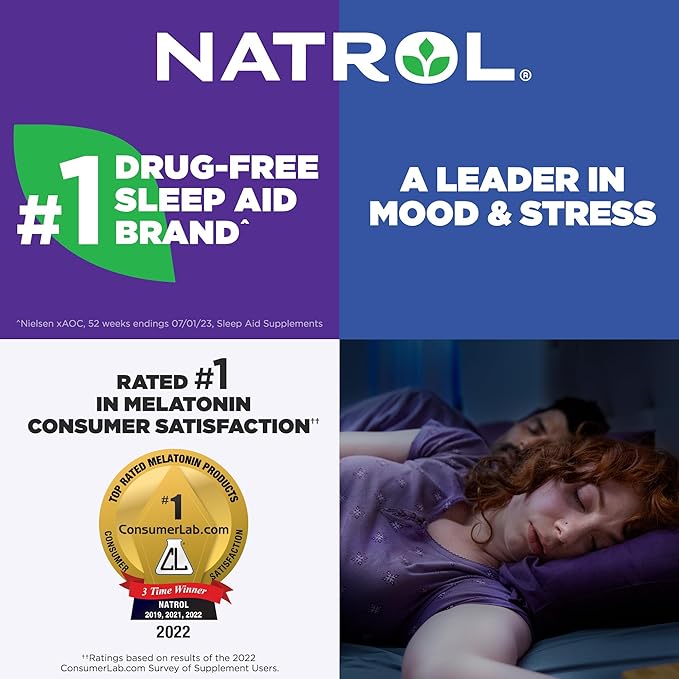 Natrol Fast Dissolve Melatonin 10 mg, Melatonin Supplements for Restful Sleep, Sleep Support for Adults, 75 Strawberry-Flavored Tablets, Up to a 75 Day Supply