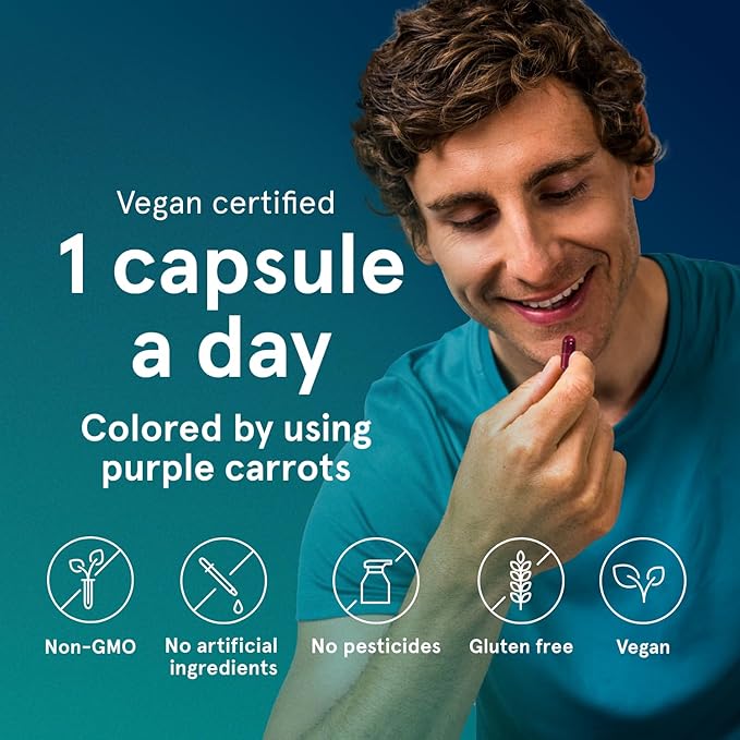 Puori Multi-Vitamin and Mineral Complex - 60 Vegan Capsules - Vegan Certified with 13 Essential Vitamin and 9 Minerals - for Overall Health, Nervous and Immune System - Dairy-Free, Vegetarian