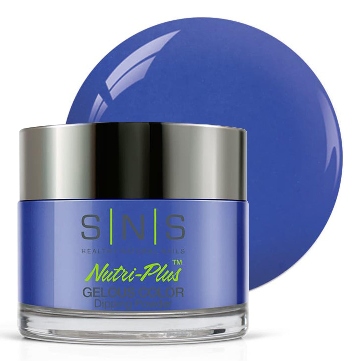 Sns Nail Dip Powder, Gelous Color Dipping Powder - Deep Blue Utila (Blue) - Long-Lasting Dip Nail Color Lasts 14 Days - Low-Odor