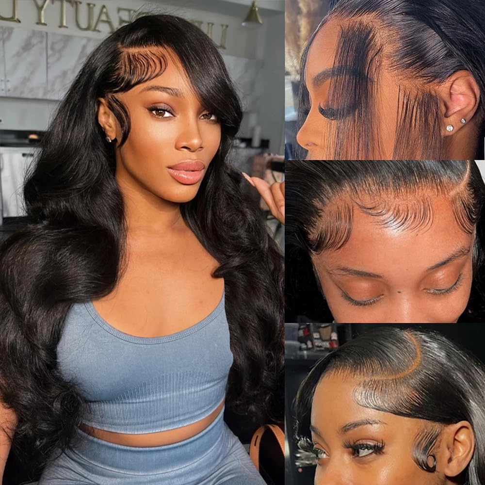 Tiwugi Body Wave Frontal Wigs Human Hair For Women 13X4 Hd Lace Front Wigs Human Hair Pre Plucked Body Wave Glueless Wigs Human
